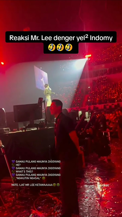 MOMEN MR LEE dengar yel yel ARMY GK mau pulang maunya di goyangREAKSInya🤣🤏 #bts #jhope #army