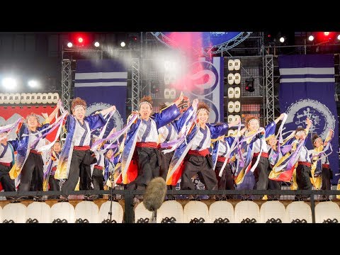 [4K] 極津　ファイナルステージ　安濃津よさこい 2019　津まつり (中央)
