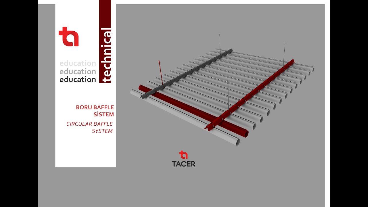 Baffle Suspended Ceiling System Circular / Metal / TACER YouTube