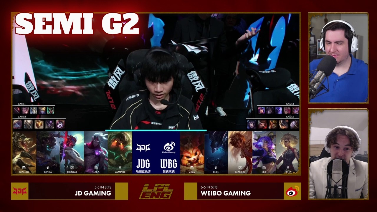 JDG vs WBG - Game 2 | Semi Final S16 LPL Winter Playoffs 2026 | JD Gaming vs Weibo Gaming G2 full