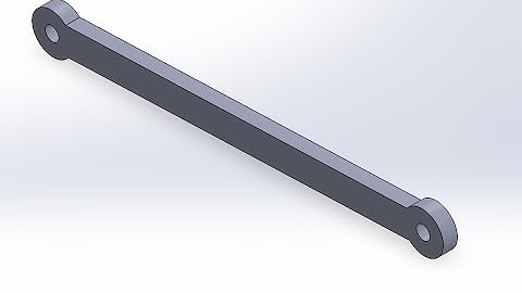 Modeling a Linkage arm for Mini Train Project in SolidWorks