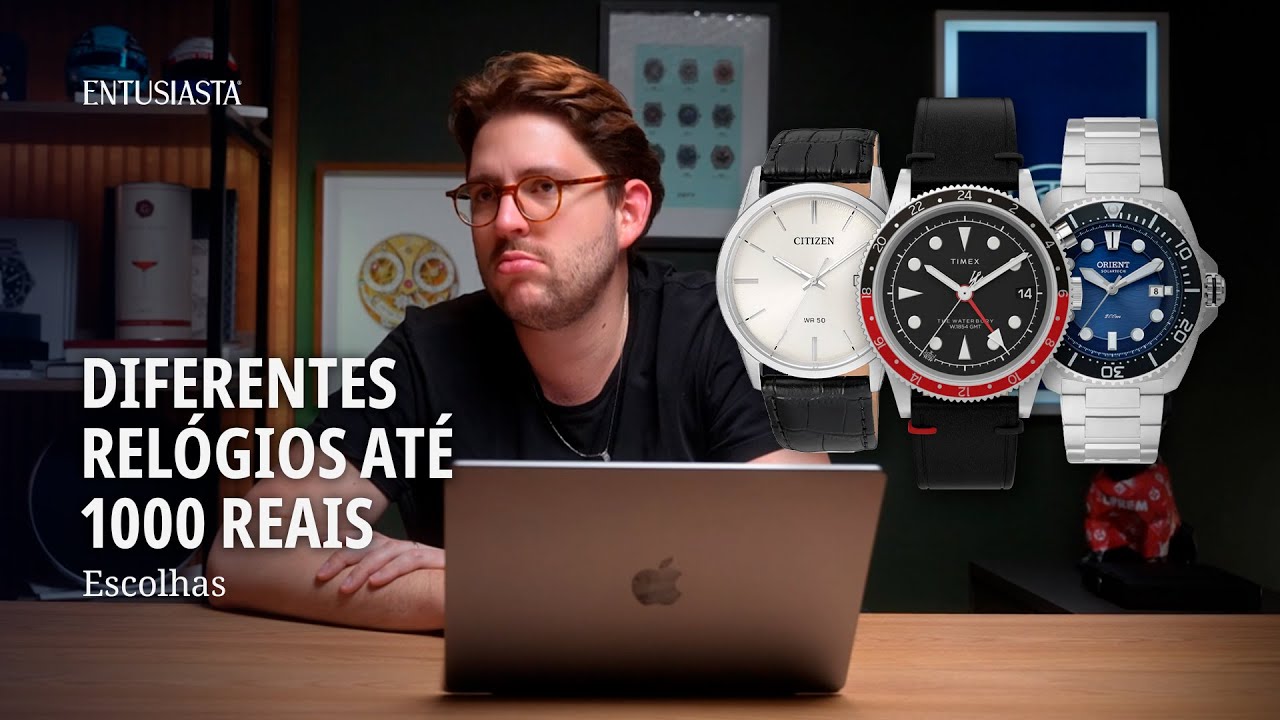ESCOLHENDO DIFERENTES RELÓGIOS ATÉ 1000 REAIS!!!