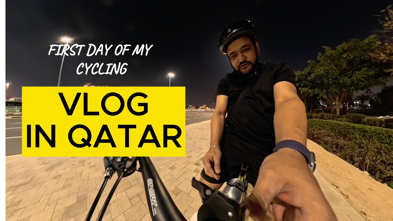 my first cycling vlog in Qatar #insta360x5 #bgmi