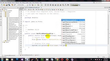 Get name of specified file or directory in Java Netbeans
