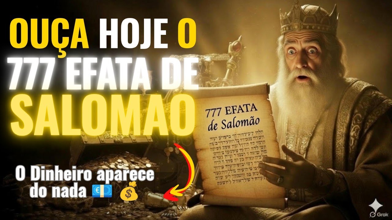 OUÇA HOJE! EFATÁ de SALOMÃO antes da meia-noite e vai Atrair Riqueza e DINHEIRO
