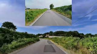 Driving From 22160 La Croix Tasset To 22160 Callac, Côtes d'Armor Brittany France 11th July 2026