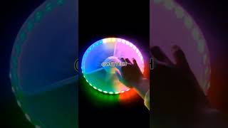 LIGHT UP RGB LED FLYING DISC RECHARGEABLE FRISBEE TOSY #sportgames #flyingdisc #glowinthedark