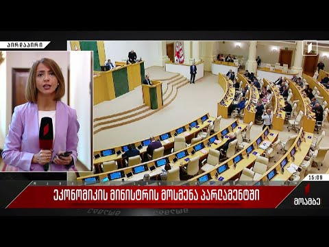ეკონომიკის მინისტრის მოსმენა პარლამენტში
