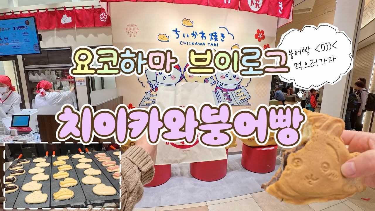 [ TOKYO VLOG ep.7 ] 치이카와 붕어빵 먹으러 요코하마로 | 코스모월드 | 야키니꾸 후타고