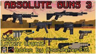 Absolute Guns 3 The M4 Update! - 3D Guns addon in Minecraft Bedrock and Mcpe 1.26.0+