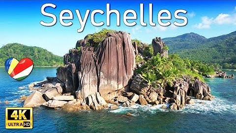 FLYING OVER SEYCHELLES 4K UHD - Relaxing Music Along With Beautiful Nature Videos - 4K Video