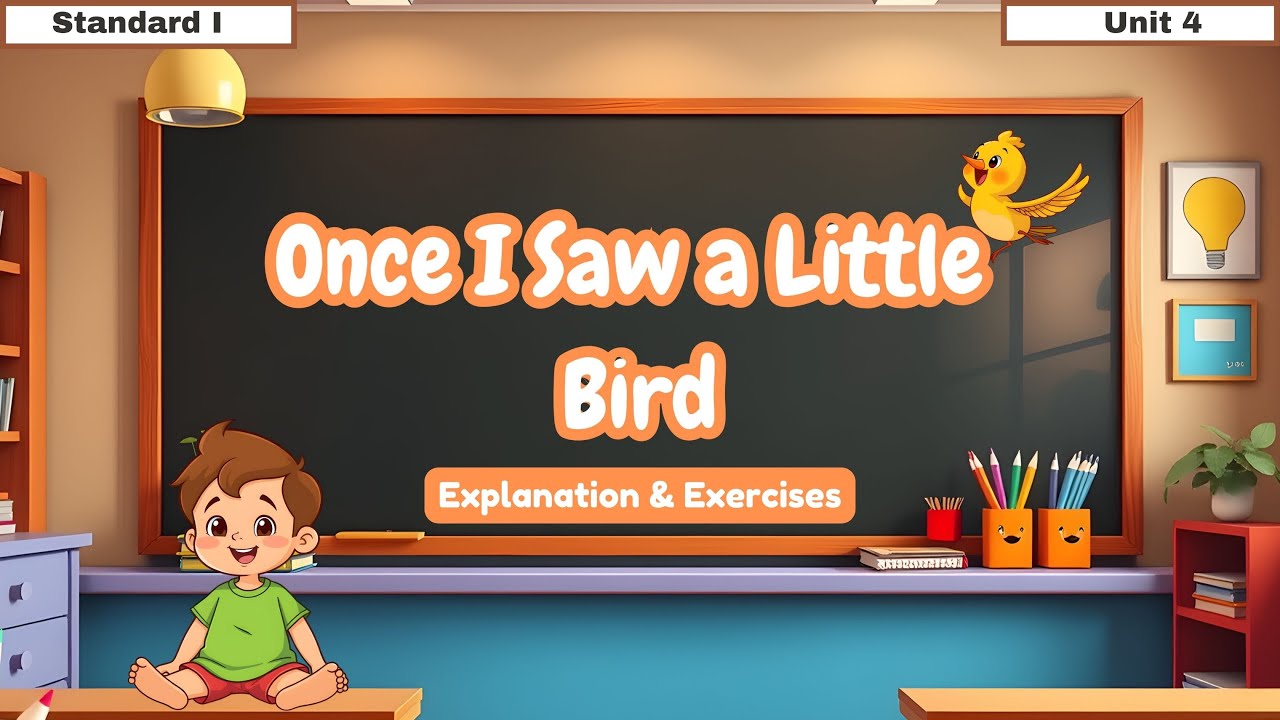 Once I Saw a Little Bird| Marigold Class 1 Unit 4 | Lesson in English | 