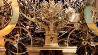Astronomical skeleton clock as of January 2011, 4