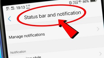 notification and status bar setting in vivo phone