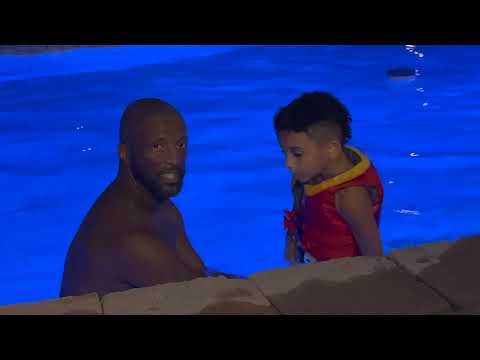 Teaching My Grandson How To Swim