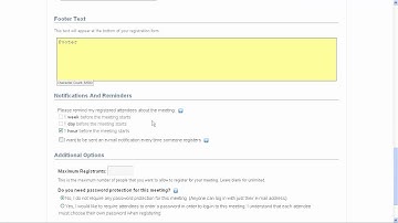 Setting Up a Registration Form for Your Webinar