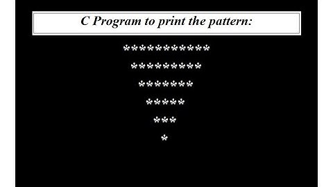 C Program to Print the Inverted Full Pyramid of * Pattern||Coding Guide for Beginners|| #programming