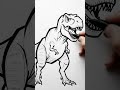 drawing a dinosaur in under 10 seconds