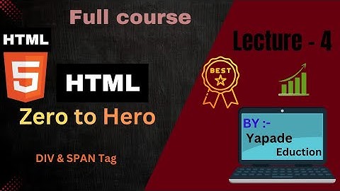 #4 || Difference between div and span tag in HTML || Use of hr and br tag || line break tag in HTML