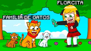 ¡JUGAMOS MINECRAFT PERO TENGO UNA FAMILIA DE GATOS! 😂 😻 | SRGATO X FLOR ADOPTAN UNA FAMILIA DE GATOS