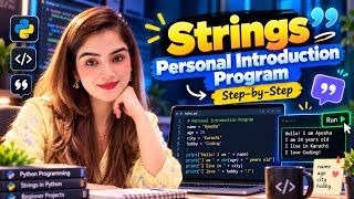 Python Strings for Beginners | Personal Introduction Program Step-by-Step