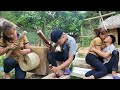 Linh and dan built a onepillar wooden cabin erected the pillars and poured concrete on the floor