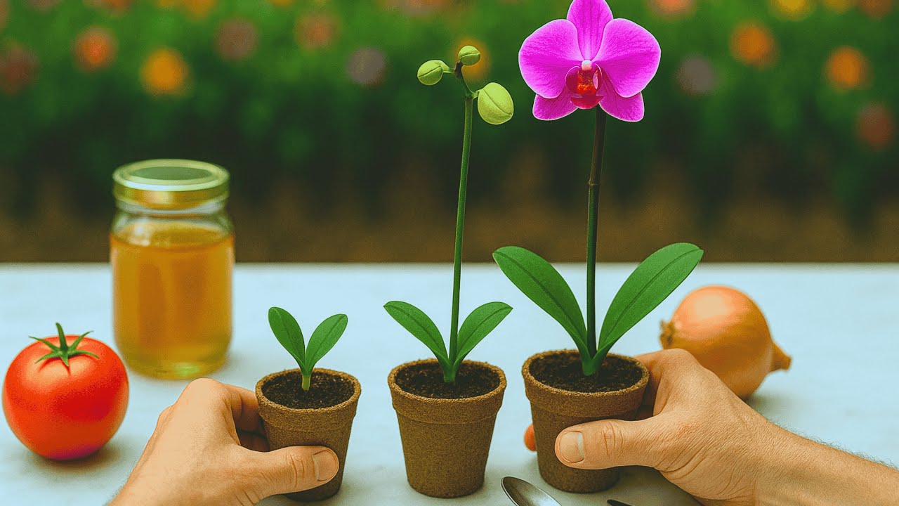 How to propagate orchids many times using kitchen vegetables and fruits