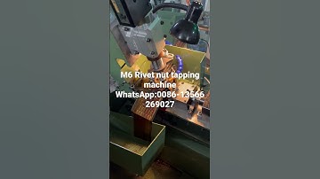 Rivet nut tapping machine single spinning tapping machine
