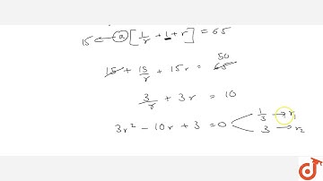 Find three numbers in G.P. whose sum is 65 and whose product is 3375.