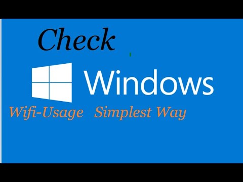 How to check or monitor wifi-data in Windows 7,8,10 PC