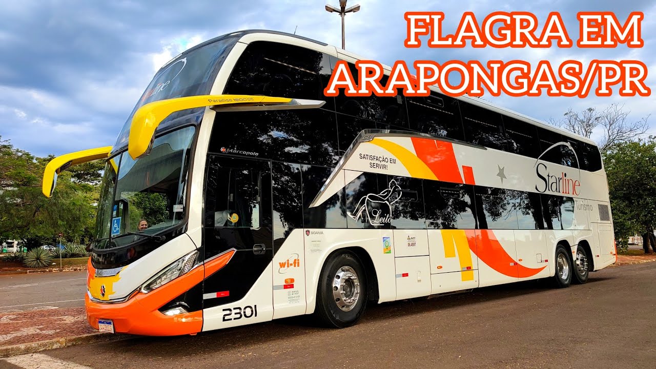 TARDE COM SURPRESA NA RODOVIÁRIA DE ARAPONGAS/PR | MOVIMENTAÇÃO DE ÔNIBUS DAS 16:45 ÀS 18:05