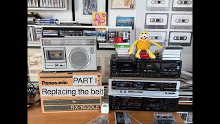 Panasonic RX 1650 LE  How to replace the belts Pure 80s