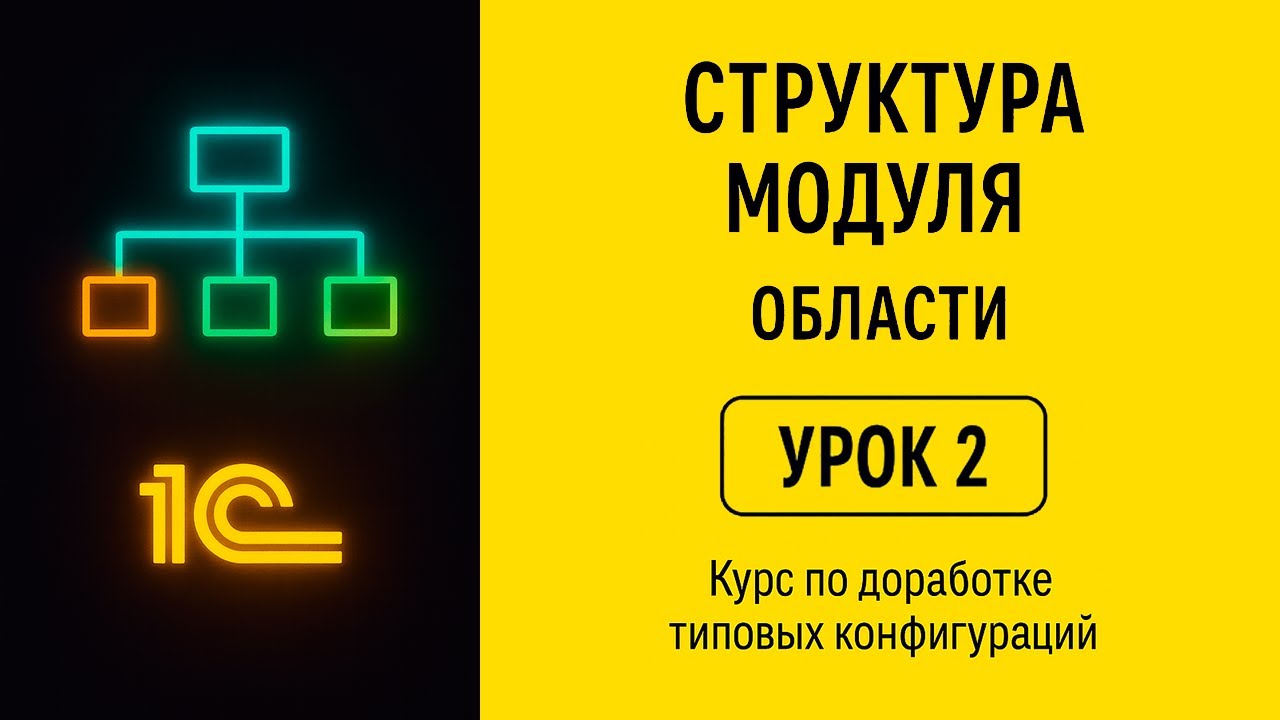 Структура модуля и Области в 1С | Урок 2 | Стандарты разработки
