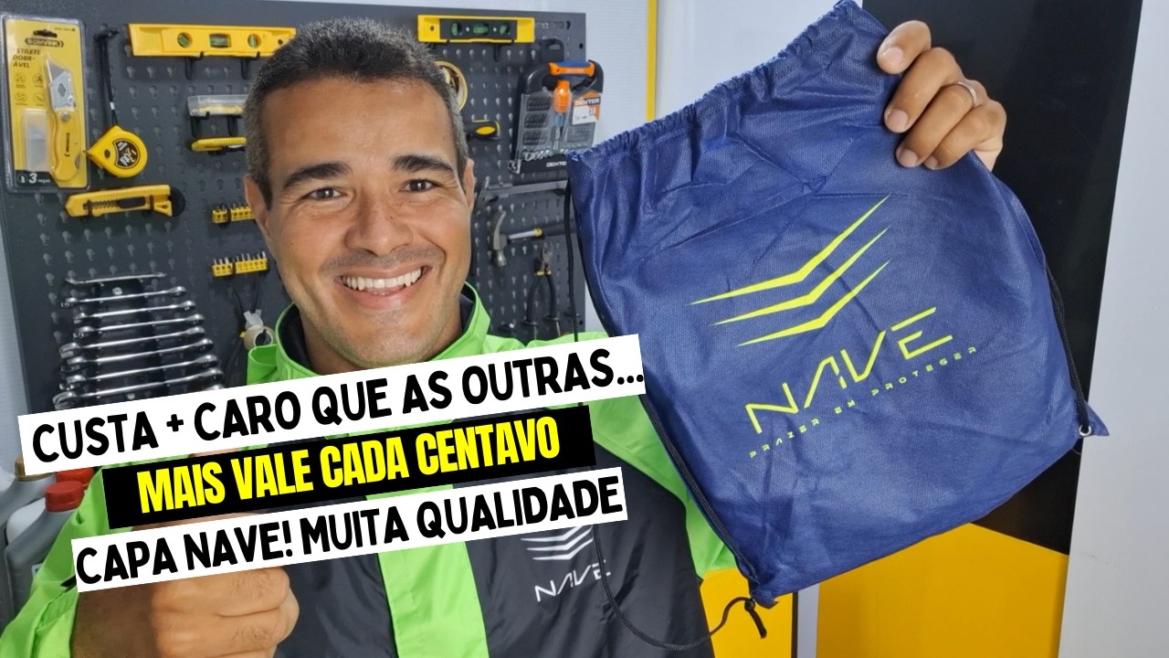 NÃO VEJO A HORA DE CHOVER! COMPREI UMA CAPA DE CHUVA NAVE!