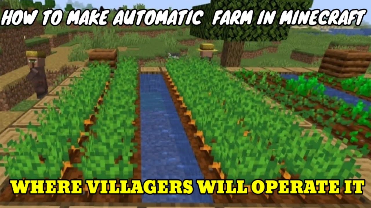 Creating Automated Villagers _ How to make an automatic villager farm ...
