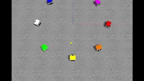 4 nests and 8 rovers MPFA in Gazebo simulation