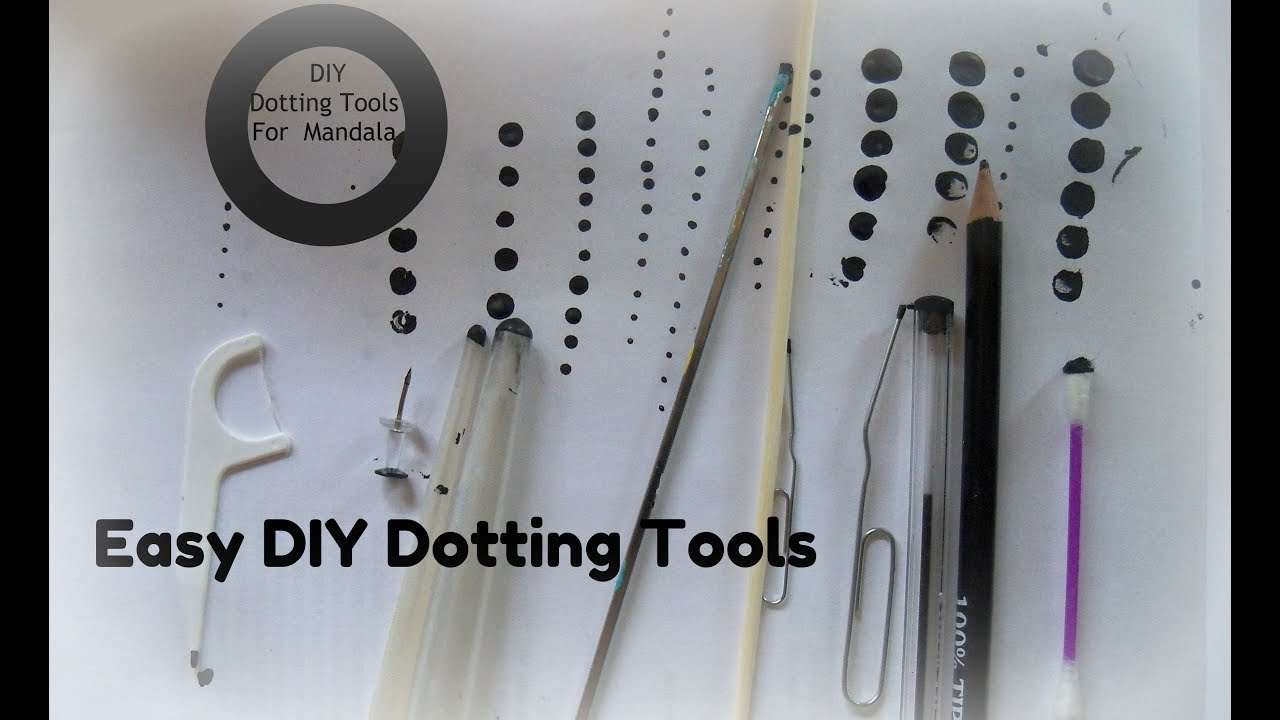 How to make a Dotting Tool  Dot painting tools, Dotting tool