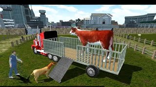 Farm Animal  Truck Driving Transport Simulator Gameplay Android-İOS screenshot 4