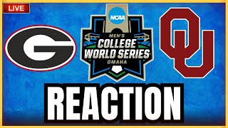 Georgia vs. Oklahoma LIVE: College World Series Reaction