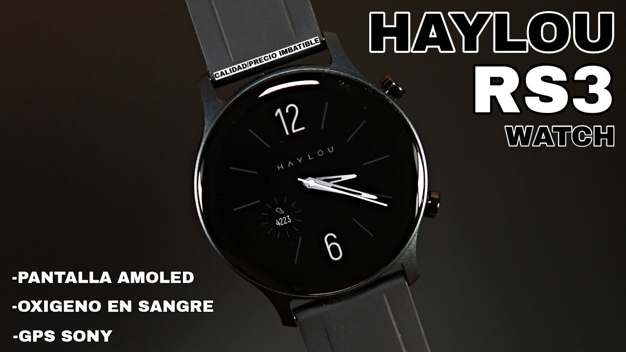Haylou RS3 Watch ⌚ Pantalla AMOLED, GPS y Sp02 por muy POCO | Unboxing \u0026 P.  Impresiones - YouTube