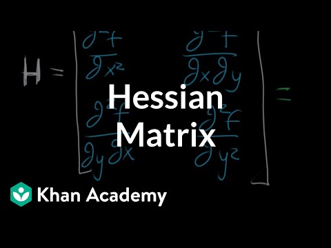 Video: Hvad er Hessian matrix optimering?