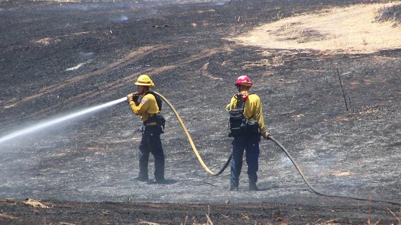 Suspect In Custody After Starting Brush Fire (Oceanside) - YouTube