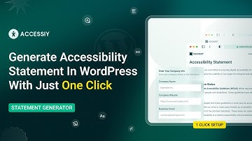 Generate An Accessibility Statement In WordPress With Just One Click || #webaccessibility #wordpress
