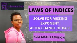 Laws of Indices: Find missing exponent