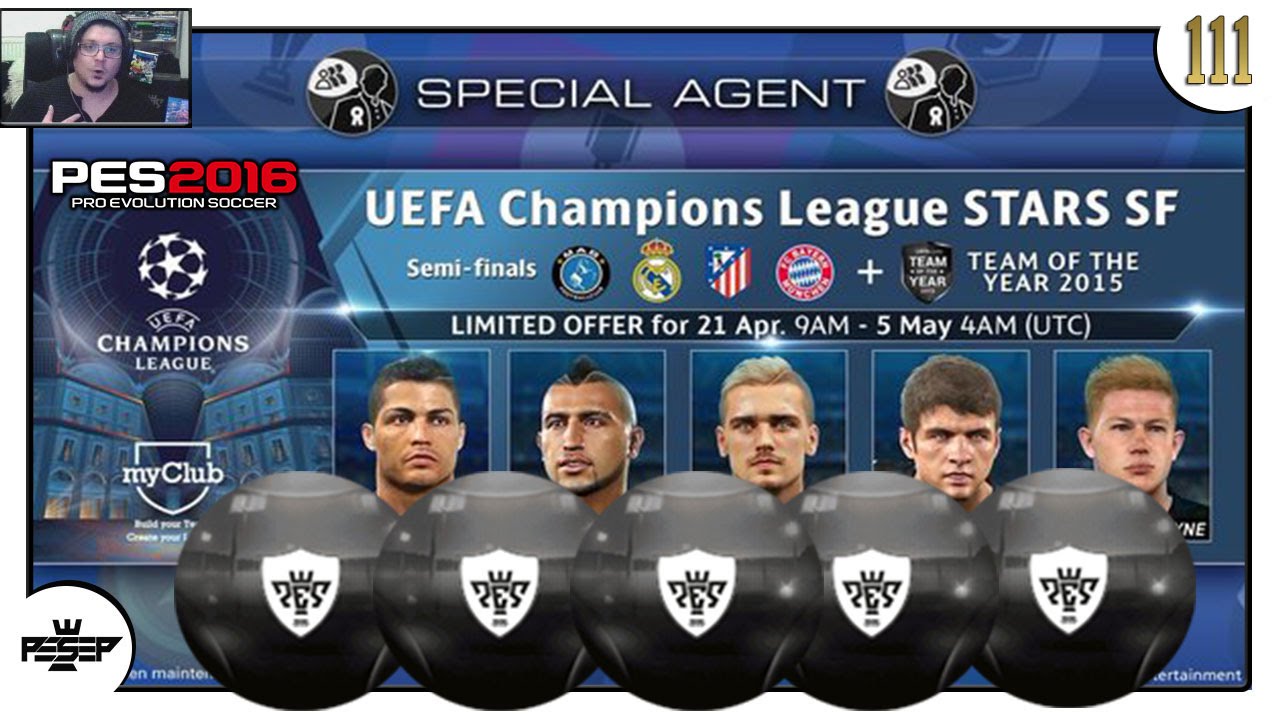Pes 16 Myclub Black Balls Of Cl Toty Agent Semi Finals Pes Packs Lol Youtube