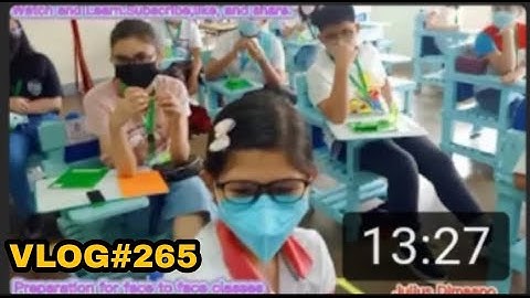 Preparation for face to face classes