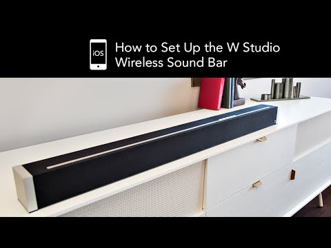 How to Set Up the Definitive Technology W Studio Wireless Sound Bar - iOS Device