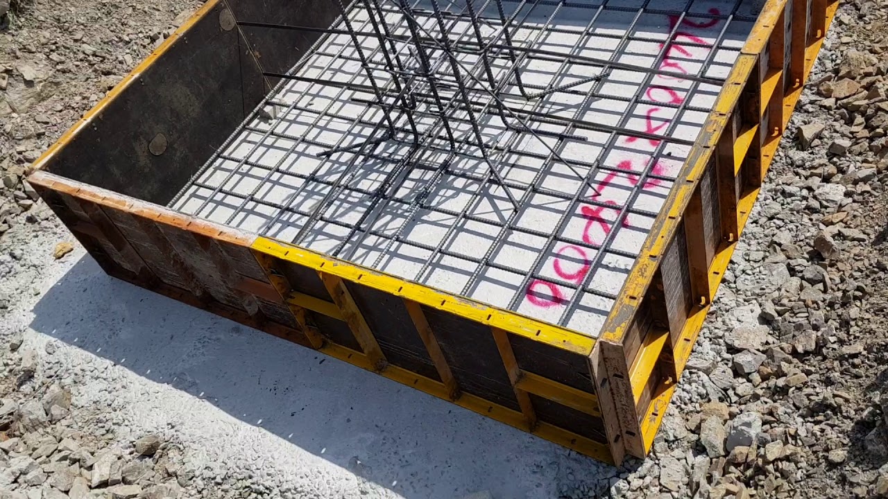 건축 신축 독립기초 철근배근 #building #construction #factory - YouTube