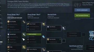 CS:GO ESL one Cologne 2015 Pick em Day 2