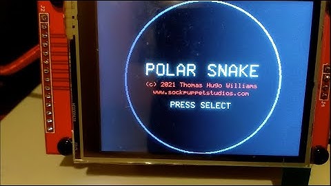 Polar-coordinate "Snake" on the PicoMite (v1.0)